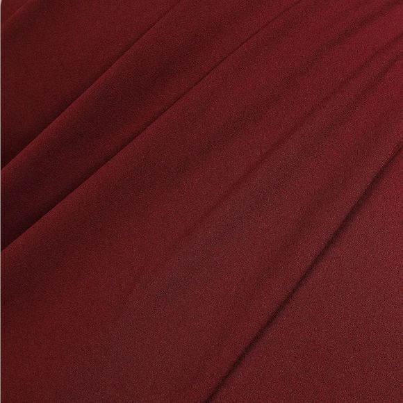 NWT NEW Lulu's Faux Wrap Forever Your Girl Wine Red Bodycon Dress Size Large - Picture 6 of 8